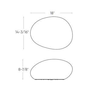 Luminaire En Pierre De 10''/ 18″ Pro RGB+CCT