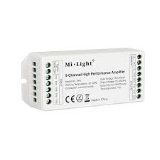MI-LIGHT PA5 DC12V-24V 15A 5 CANAUX RGB RGBW RGB+CCT BANDE DE LED AMPLIFICATEUR