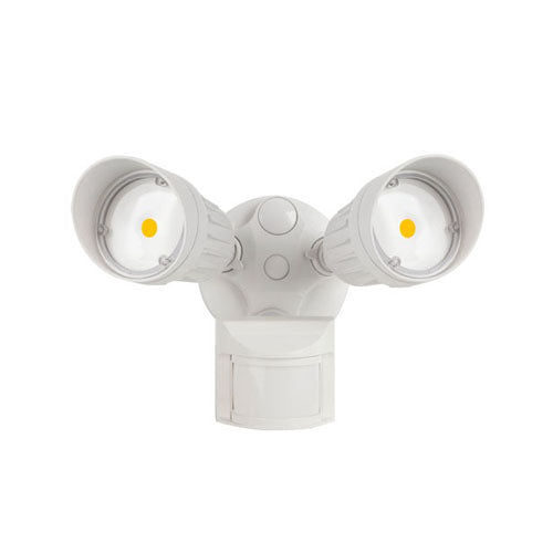 Lampe de sécurité à deux têtes avec capteur de mouvement